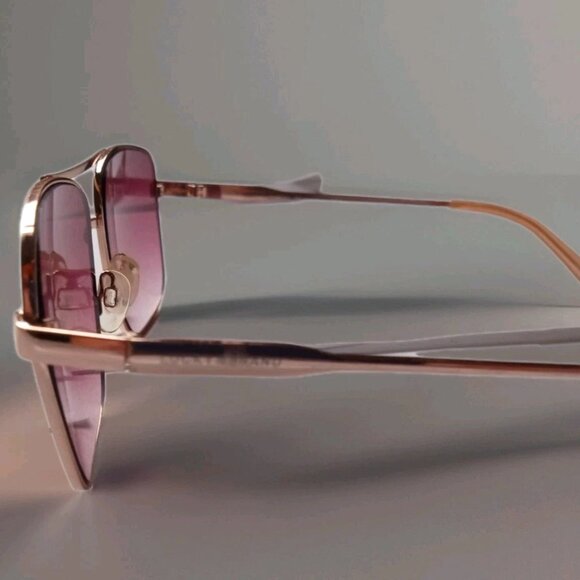 Lucky Brand Women’s Rose Gold Metal Round Frame Sunglasses With Tortoise Shell main image 4